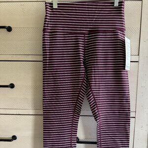 NWT LULULEMON WUNDER UNDER HIGH RISE CROP EVERLUX SOLD OUT PATTERN SZ 8